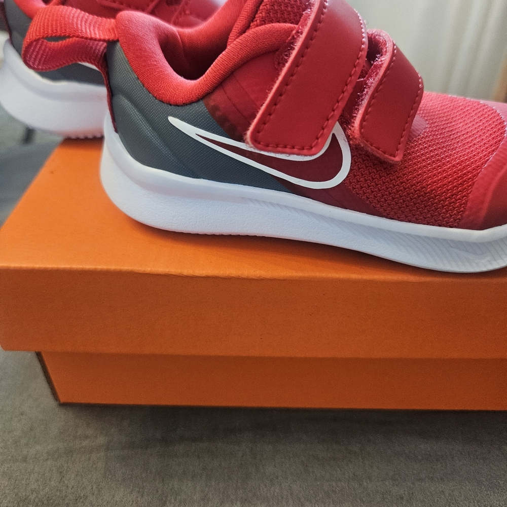 Nike Kids Red and Black Sneakers
